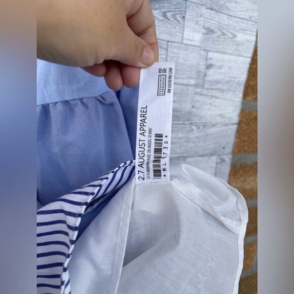 Pomander Place Tuckernuck Quinn Dress Tier Mini Swing Serenity Blue size small - Picture 5 of 9